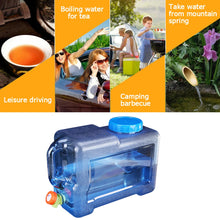 Load image into Gallery viewer, Portable Water Container Water Tank with Faucet Camping Water Storage Outdoor Water Container Hiking Water Tank
