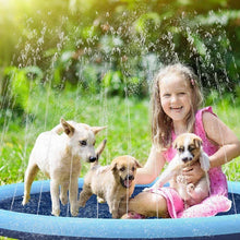 Load image into Gallery viewer, Summer Dog Toy Dog Splash Sprinkler Pad Pet Swimming Pool Interactive Pet Toys Outdoor Water Mat for Pets
