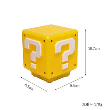 Load image into Gallery viewer, LED Question Mark Night Light Super Mario Bros Night Light Kids Bedroom Night Light Children&#39;s USB Night Light Mario Bros Table Lamp
