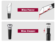 Load image into Gallery viewer, Electric wine opener automatic wine opener electric corkscrew electric bottle opener rechargeable wine opener cordless wine opener electric cork remover battery-operated wine opener automatic corkscrew opener electric wine bottle opener
