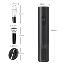 Load image into Gallery viewer, Electric wine opener automatic wine opener electric corkscrew electric bottle opener rechargeable wine opener cordless wine opener electric cork remover battery-operated wine opener automatic corkscrew opener electric wine bottle opener
