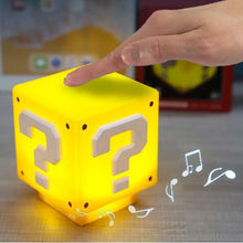 Load image into Gallery viewer, LED Question Mark Night Light Super Mario Bros Night Light Kids Bedroom Night Light Children&#39;s USB Night Light Mario Bros Table Lamp
