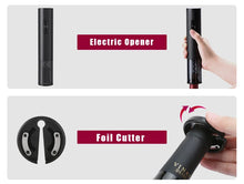 Load image into Gallery viewer, Electric wine opener automatic wine opener electric corkscrew electric bottle opener rechargeable wine opener cordless wine opener electric cork remover battery-operated wine opener automatic corkscrew opener electric wine bottle opener
