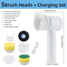 Load image into Gallery viewer, Electric cleaning brush power scrubber brush electric scrubbing brush motorized cleaning brush cordless cleaning brush spin scrubber brush rechargeable cleaning brush electric scrub brush automatic cleaning brush handheld electric brush
