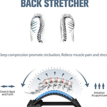 Load image into Gallery viewer, Back stretcher lumbar stretcher spinal decompression device back pain relief tool orthopedic back stretcher portable back stretcher adjustable back stretcher lumbar support stretcher posture corrector stretcher back massage stretcher
