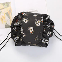 Load image into Gallery viewer, Makeup travel bag Cosmetic organizer Travel beauty essentials Glamourous travel accessory Waterproof makeup pouch Drawstring makeup bag On-the-go beauty organizer Compact travel toiletry bag Stylish cosmetic storage Fashionable functionality bag
