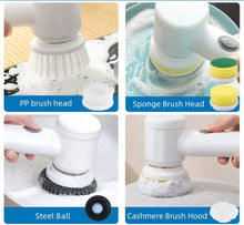 Load image into Gallery viewer, Electric cleaning brush power scrubber brush electric scrubbing brush motorized cleaning brush cordless cleaning brush spin scrubber brush rechargeable cleaning brush electric scrub brush automatic cleaning brush handheld electric brush
