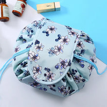 Load image into Gallery viewer, Makeup travel bag Cosmetic organizer Travel beauty essentials Glamourous travel accessory Waterproof makeup pouch Drawstring makeup bag On-the-go beauty organizer Compact travel toiletry bag Stylish cosmetic storage Fashionable functionality bag
