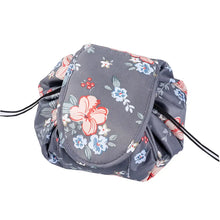 Load image into Gallery viewer, Makeup travel bag Cosmetic organizer Travel beauty essentials Glamourous travel accessory Waterproof makeup pouch Drawstring makeup bag On-the-go beauty organizer Compact travel toiletry bag Stylish cosmetic storage Fashionable functionality bag
