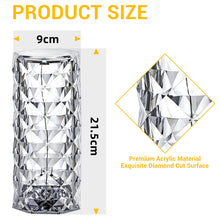 Load image into Gallery viewer, Crystal lamp crystal table lamp crystal bedside lamp crystal desk lamp modern crystal lamp elegant crystal lamp crystal accent lamp crystal lampshade contemporary crystal lamp decorative crystal lamp
