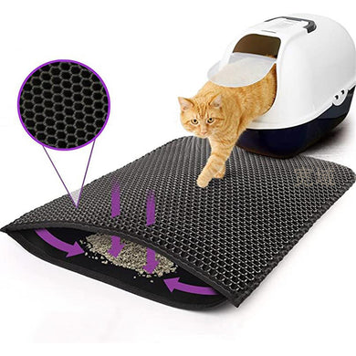 Cat litter mat litter trapping mat kitty litter mat cat litter box mat pet litter mat cat litter trapping mat waterproof litter mat large cat litter mat non-slip litter mat easy clean cat litter mat