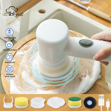 Load image into Gallery viewer, Electric cleaning brush power scrubber brush electric scrubbing brush motorized cleaning brush cordless cleaning brush spin scrubber brush rechargeable cleaning brush electric scrub brush automatic cleaning brush handheld electric brush
