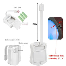 Load image into Gallery viewer, Motion sensor toilet seat lamp Bathroom decor accessory Stylish lavatory light Kid-friendly bathroom gadget Nighttime bathroom light Innovative bathroom accessory Toilet ambiance light Bathroom ambiance enhancer Motion-activated toilet light Stylish bathroom lighting
