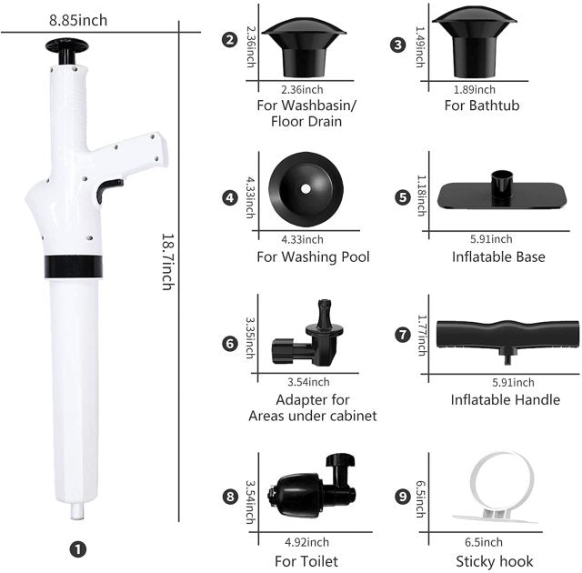 High-pressure drain blaster DIY plumbing tool Drain clog remover Plumbing maintenance tool Unblock drains easily Home plumbing solution Drain cleaning device Clog-busting tool DIY drain cleaner Plumbing equipment